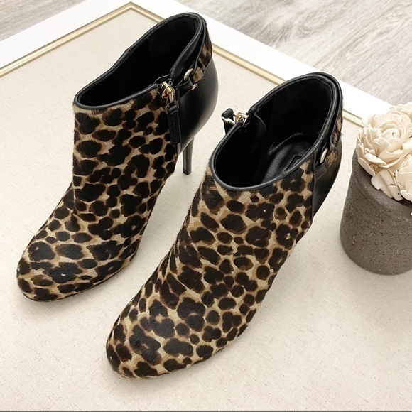 New Longchamp $805 Calf Hair Stiletto Heel Bootie - Picture 15 of 15